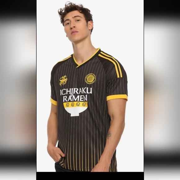 Naruto Shirts Naruto Jersey Box Lunch Yellow Black Ichiraku Ramen